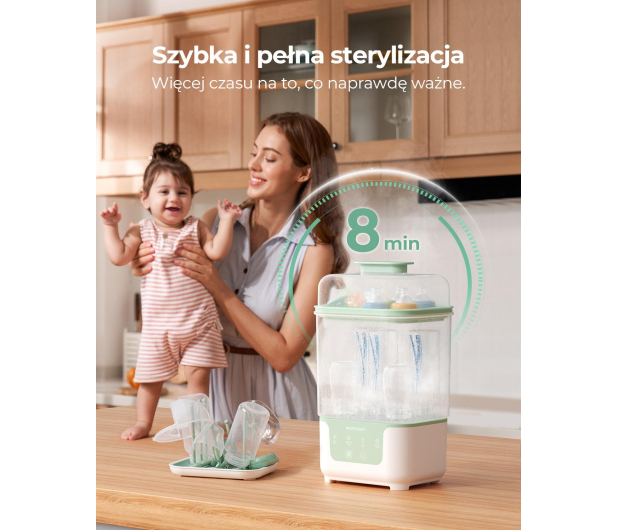 MOMCOZY Sterylizator i suszarka BS04, 4 W 1 - 1595011 - zdjęcie 2